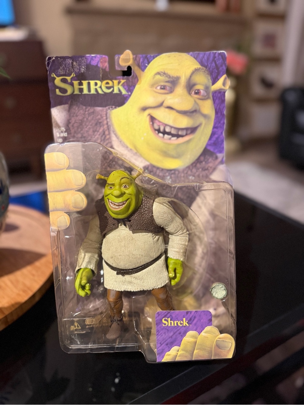 SHREK Movie Action Figure With Onion Dreamworks McFarlane Toys 2001 New Sealed
